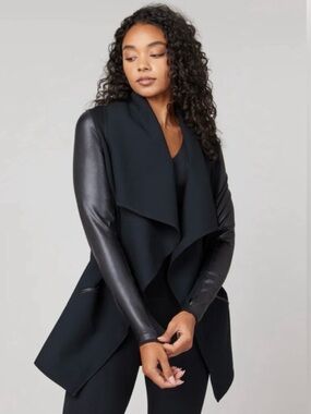 Spanx Drape Front Jacket in Black
